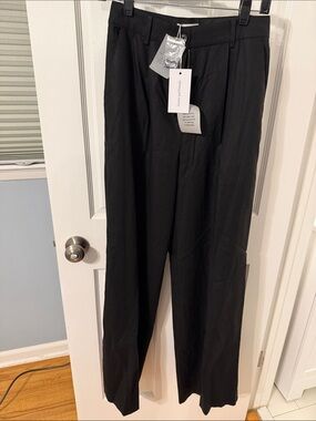 Lovers + Friends Black High-Waist Wide-Leg Trousers
